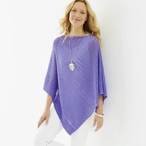 J. Jill Lavender Knit Poncho
